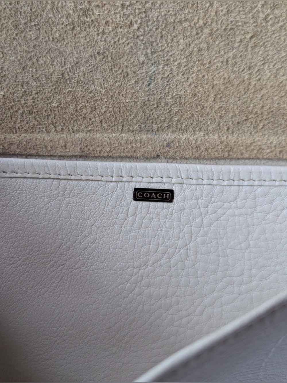 Coach HTF White Knapsac Metal Tag Pre-Creed Bonnie Cashin - Style 9030 - Picture 14 of 16